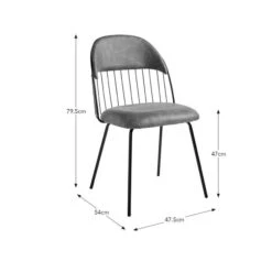 Marcela Set Of 2 Chairs, Faux Leather -Habitat Store 30888791 alt09