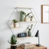 Hexagon Industrial Wall Shelf -Habitat Store 30889620