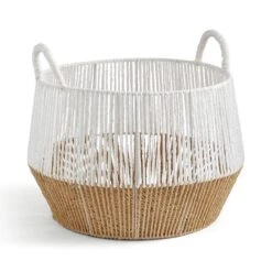 Block Colour Hand Knitted Storage Basket -Habitat Store 30890661 alt02