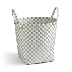 Checkered Plastic Storage Basket -Habitat Store 30890665 alt02
