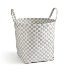 Checkered Plastic Storage Basket -Habitat Store 30890666 alt02