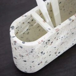 Terrazzo Natural Double Toothbrush Holder -Habitat Store 30890720 alt01