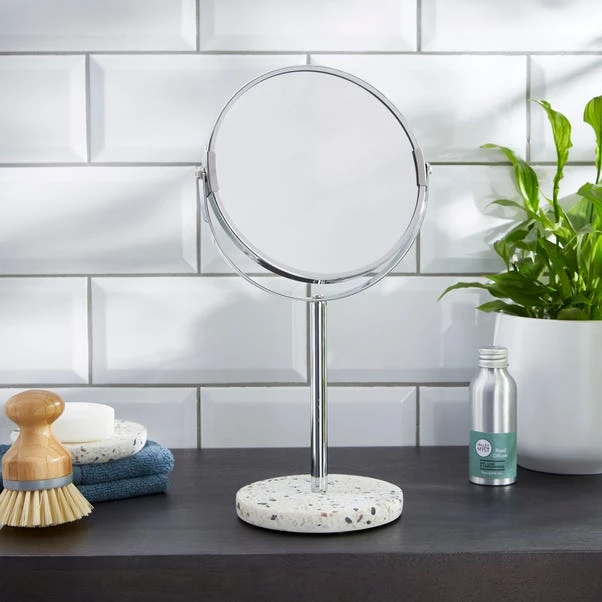 Terrazzo Natural Pedestal Mirror 3 Terrazzo Natural Pedestal Mirror