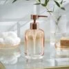 Ombre Apricot Glass Soap Dispenser -Habitat Store 30890971