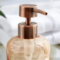Ombre Apricot Glass Soap Dispenser 7 Ombre Apricot Glass Soap Dispenser -Habitat Store 30890971 alt01