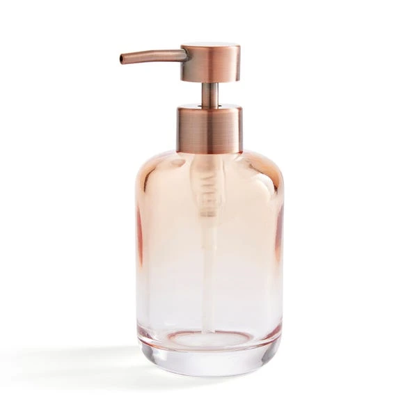 Ombre Apricot Glass Soap Dispenser 5 Ombre Apricot Glass Soap Dispenser - Image 3