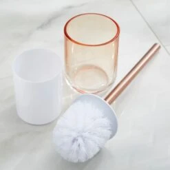 Ombre Apricot Glass Toilet Brush -Habitat Store 30890974 alt01
