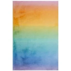 Ombre Horizontal Supersoft Faux Fur Rug -Habitat Store 30891148 alt04