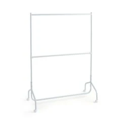 2 Tier Clothes Rail On Wheels 13 2 Tier Clothes Rail On Wheels -Habitat Store 30891228 alt02