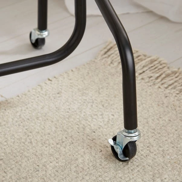 2 Tier Clothes Rail On Wheels 4 2 Tier Clothes Rail On Wheels - Image 2