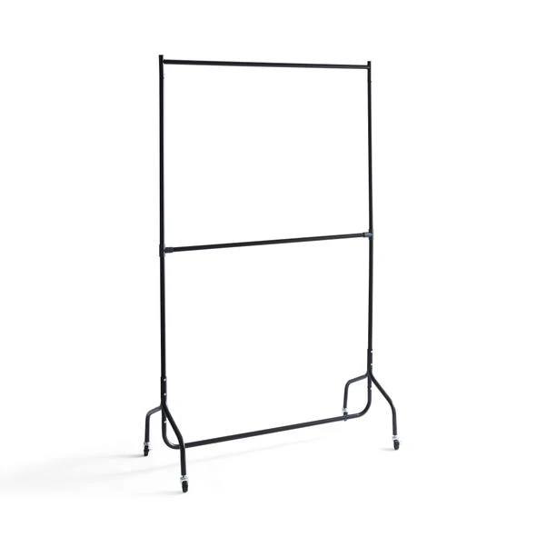 2 Tier Clothes Rail On Wheels 5 2 Tier Clothes Rail On Wheels - Image 3