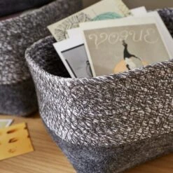 Set Of 3 Monochrome Industrial Baskets -Habitat Store 30891246 alt01