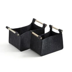 Set Of 2 Felt Fabric Storage Box 10 Set Of 2 Felt Fabric Storage Box -Habitat Store 30891248 alt02