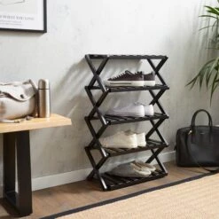 5 Tier Bamboo Shoe Rack -Habitat Store 30891255