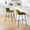 Caden Counter Height Bar Stool, Velvet -Habitat Store 30891266