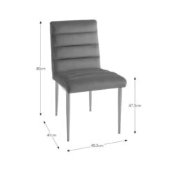 Maddison Dining Chair, Velvet -Habitat Store 30891301 alt09