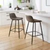 Jayden Counter Height Bar Stool, Faux Leather -Habitat Store 30891309