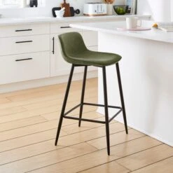 Jayden Counter Height Bar Stool, Faux Leather -Habitat Store 30891310 alt01