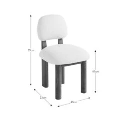 Adelita Dining Chair, Boucle -Habitat Store 30891337 alt09