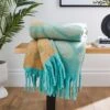 Retro Flower Mohair Throw 130cm X 180cm 1 Retro Flower Mohair Throw 130cm X 180cm -Habitat Store 30891367