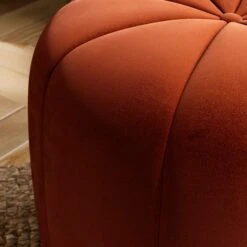 Pumpkin Velvet Footstool -Habitat Store 30891422 alt03