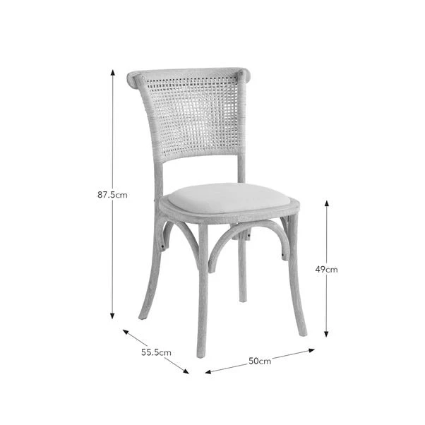 Florine Dining Chair, Natural 9 Florine Dining Chair, Natural - Image 7