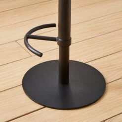 Jesper Adjustable Height Bar Stool, Charcoal Faux Leather 11 Jesper Adjustable Height Bar Stool, Charcoal Faux Leather -Habitat Store 30891491 alt03