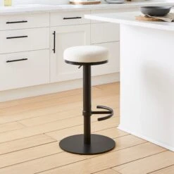 Jesper Adjustable Height Bar Stool, Boucle -Habitat Store 30891492 alt01