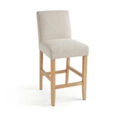 Oakley Counter Height Bar Stool, Natural Boucle -Habitat Store 30891496 alt07