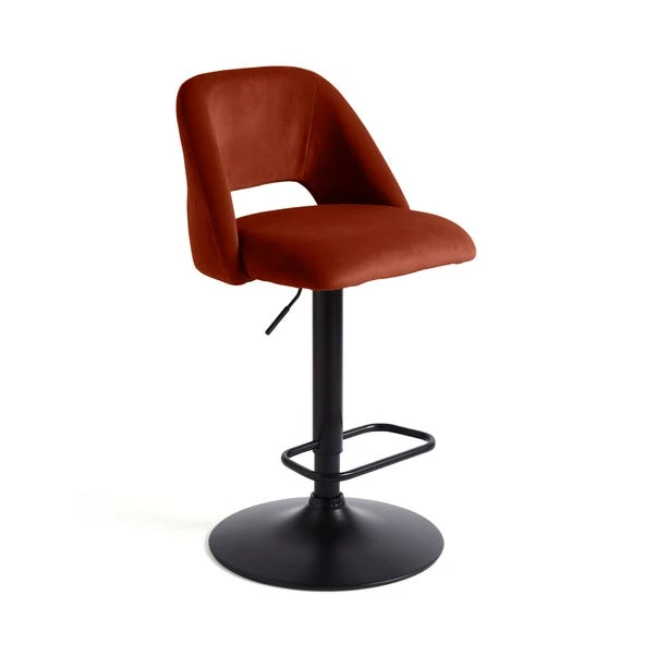 Jonas Adjustable Height Bar Stool, Velvet 14 Jonas Adjustable Height Bar Stool, Velvet - Image 12