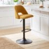 Jonas Adjustable Height Bar Stool, Fabric 2 Jonas Adjustable Height Bar Stool, Fabric -Habitat Store 30892020