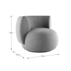 Lozenge Velvet Swivel Occasional Chair 19 Lozenge Velvet Swivel Occasional Chair -Habitat Store 30892653 alt09