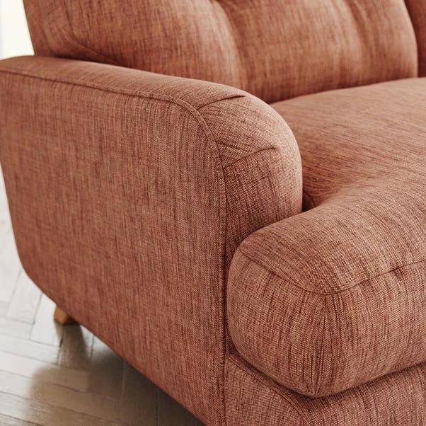 Martha Faux Linen Snuggle Chair 7 Martha Faux Linen Snuggle Chair - Image 5