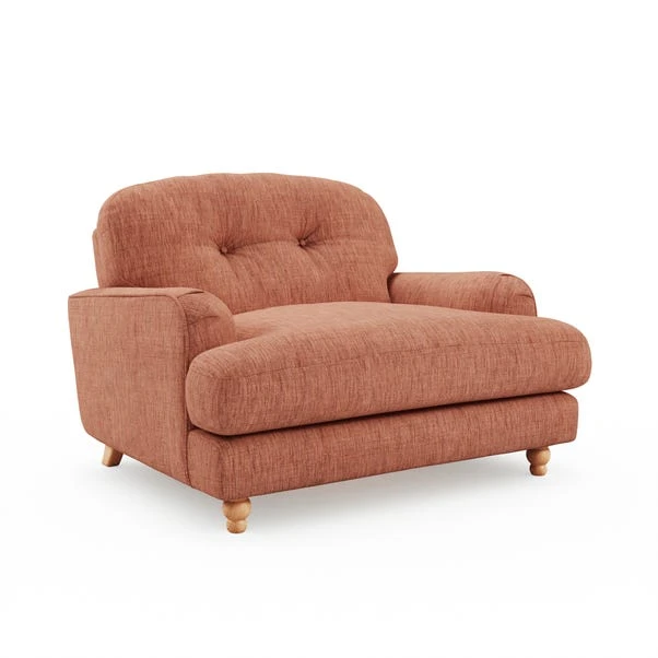 Martha Faux Linen Snuggle Chair 8 Martha Faux Linen Snuggle Chair - Image 6