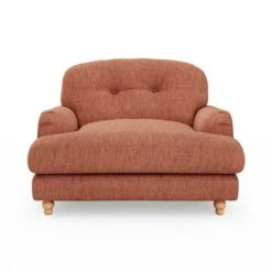Martha Faux Linen Snuggle Chair 28 Martha Faux Linen Snuggle Chair -Habitat Store 30892926 alt07