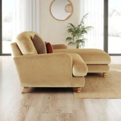 Martha Vintage Velvet Corner Chaise -Habitat Store 30892940 alt01