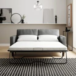 Zoe Faux Leather 3 Seater Double Sofa Bed -Habitat Store 30893179 alt02