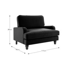 Beatrice Matte Velvet Snuggle Sofa -Habitat Store 30893211 alt09