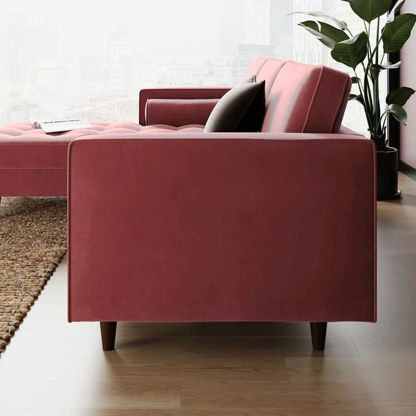 Zoe Velvet Corner Chaise Sofa 10 Zoe Velvet Corner Chaise Sofa - Image 8
