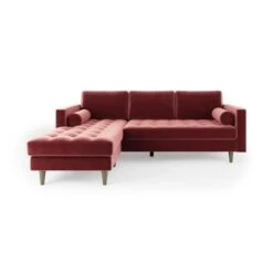 Zoe Velvet Corner Chaise Sofa 24 Zoe Velvet Corner Chaise Sofa -Habitat Store 30893223 alt07