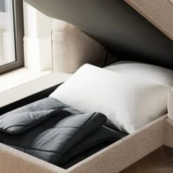 Beatrice Textured Weave Corner Storage Sofa Bed -Habitat Store 30893236 alt02