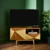 Zadie Corner TV Unit For TVs Up To 42", Mango Wood 1 Zadie Corner TV Unit For TVs Up To 42", Mango Wood -Habitat Store 30893737