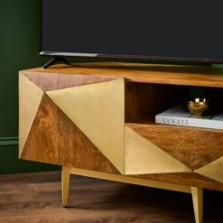 Zadie Corner TV Unit For TVs Up To 42", Mango Wood -Habitat Store 30893737 alt02