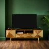 Zadie Extra Wide TV Unit For TVs Up To 80", Mango Wood 1 Zadie Extra Wide TV Unit For TVs Up To 80", Mango Wood -Habitat Store 30893738