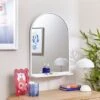 Arched Wall Mirror With Shelf