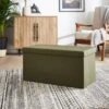 Faux Linen Rectangular Ottoman -Habitat Store 30893853