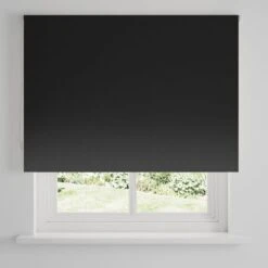Satin Blackout Roller Blind -Habitat Store 30894029 alt03