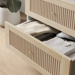 Maeva 2 Drawer Wide Bedside Table, Light Oak Effect -Habitat Store 30894268 alt02