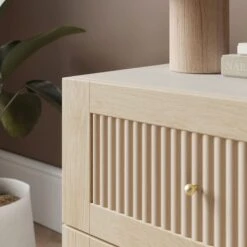 Maeva 2 Drawer Wide Bedside Table, Light Oak Effect -Habitat Store 30894268 alt03