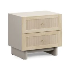 Maeva 2 Drawer Wide Bedside Table, Light Oak Effect -Habitat Store 30894268 alt05